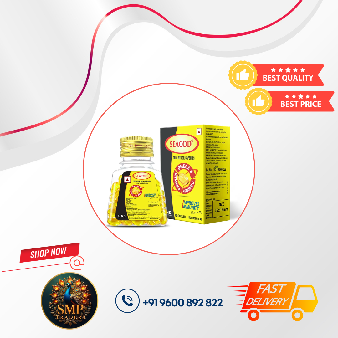 SEACOD COD FISH LIVER OIL SOFTGEL CAPSULES 100'S
