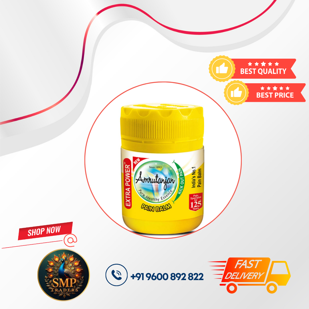 AMRUTANJAN BALM EXTRA POWER YELLOW 50 ml