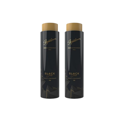 SIGNATURE DEO TALC BLACK 100GM[1+1]