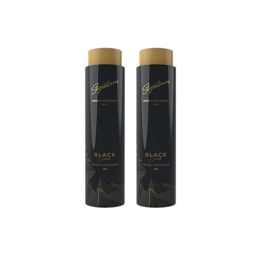 SIGNATURE DEO TALC BLACK 100GM[1+1]