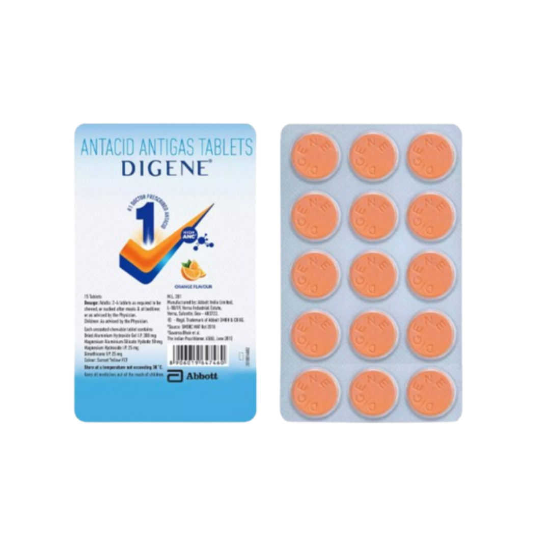 DIGENE TABLET ORANGE 15'S
