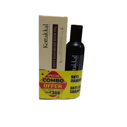 KOTTAKKAL ANTI DANDRUFF OIL 150ml&SHAMPOO 100ml [COMBO]