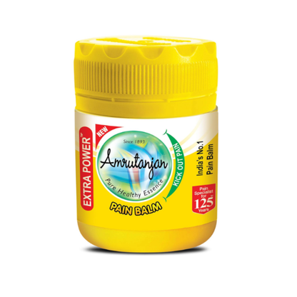 AMRUTANJAN BALM EXTRA POWER YELLOW 27.5 ml