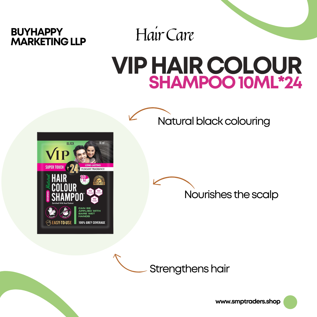 VIP HAIR COLOUR SHAMPOO 10ML*24