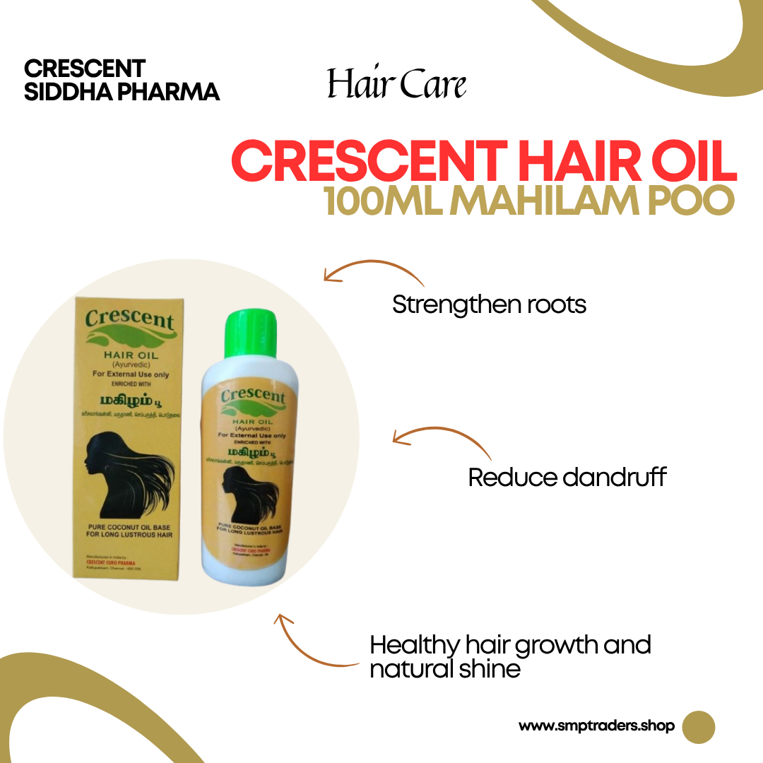 CRESCENT HAIR OIL 100ML MAHILAM POO