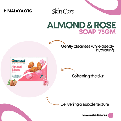 HIMALAYA ALMOND & ROSE SOAP 75GM