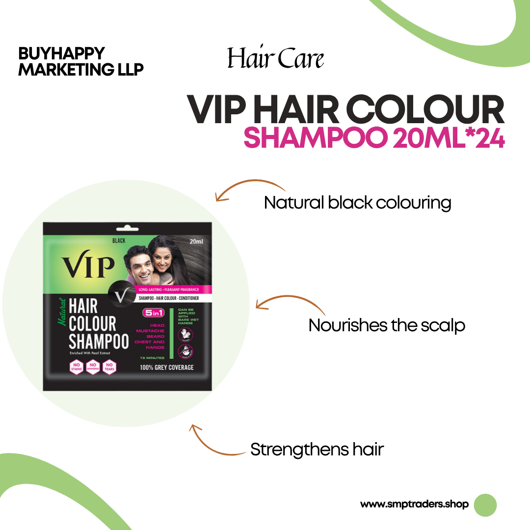 VIP HAIR COLOUR SHAMPOO 20ML*24