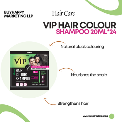 VIP HAIR COLOUR SHAMPOO 20ML*24