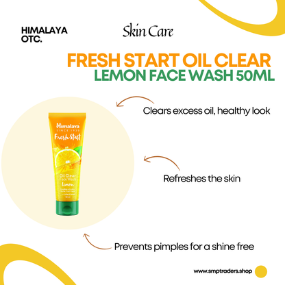 FRESH START OIL CLEAR LEMON FACE WASH 50ML
