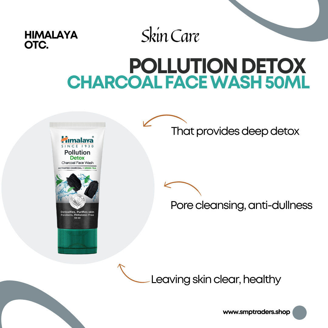 POLLUTION DETOX CHARCOAL.FACE.WASH 50ML