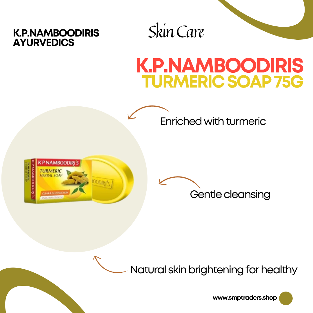 K.P.NAMBOODIRIS TURMERIC SOAP 75GM
