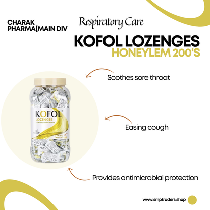 KOFOL LOZENGES HONEYLEM 200'S