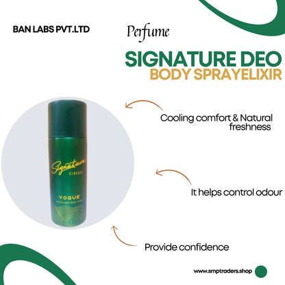 SIGNATURE DEO BODY SPRAY-VOGUE-150ML