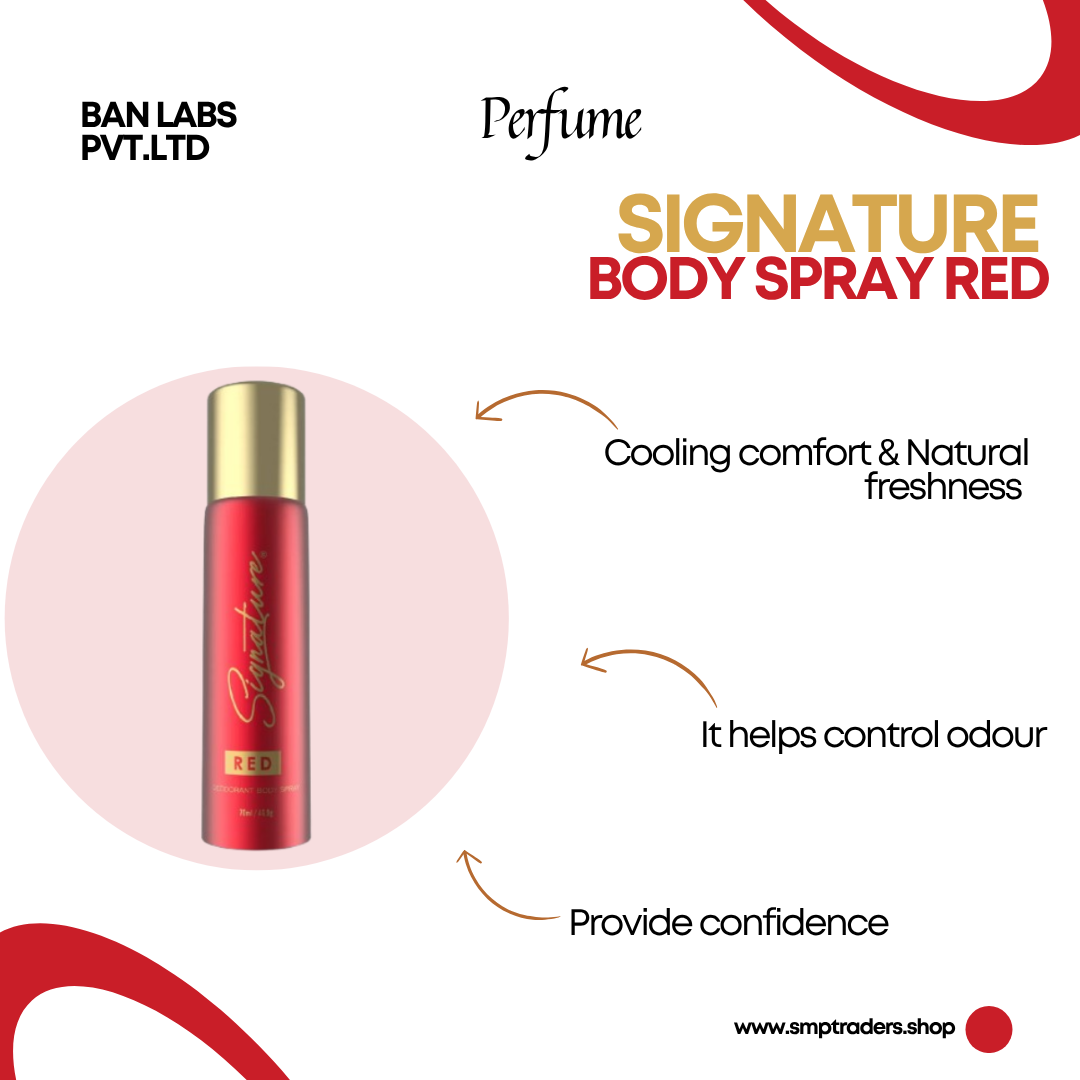 SIGNATURE BODY SPRAY RED 70ML