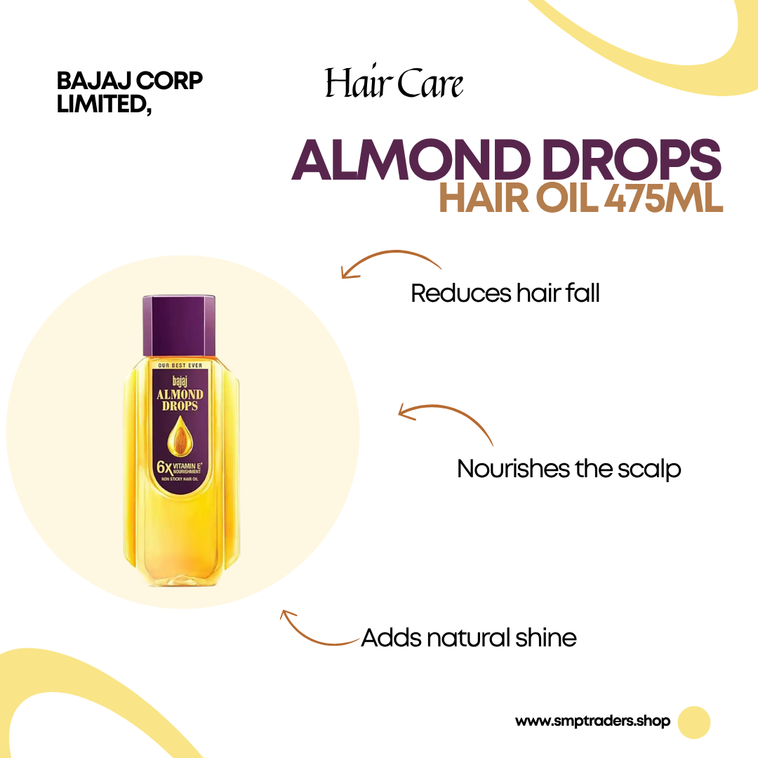 ALMOND DROPS HAIR OIL 475ML