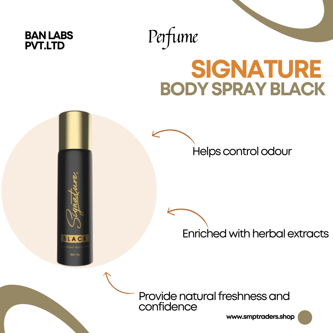 SIGNATURE BODY SPRAY BLACK 70ML