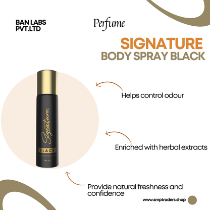 SIGNATURE BODY SPRAY BLACK 70ML