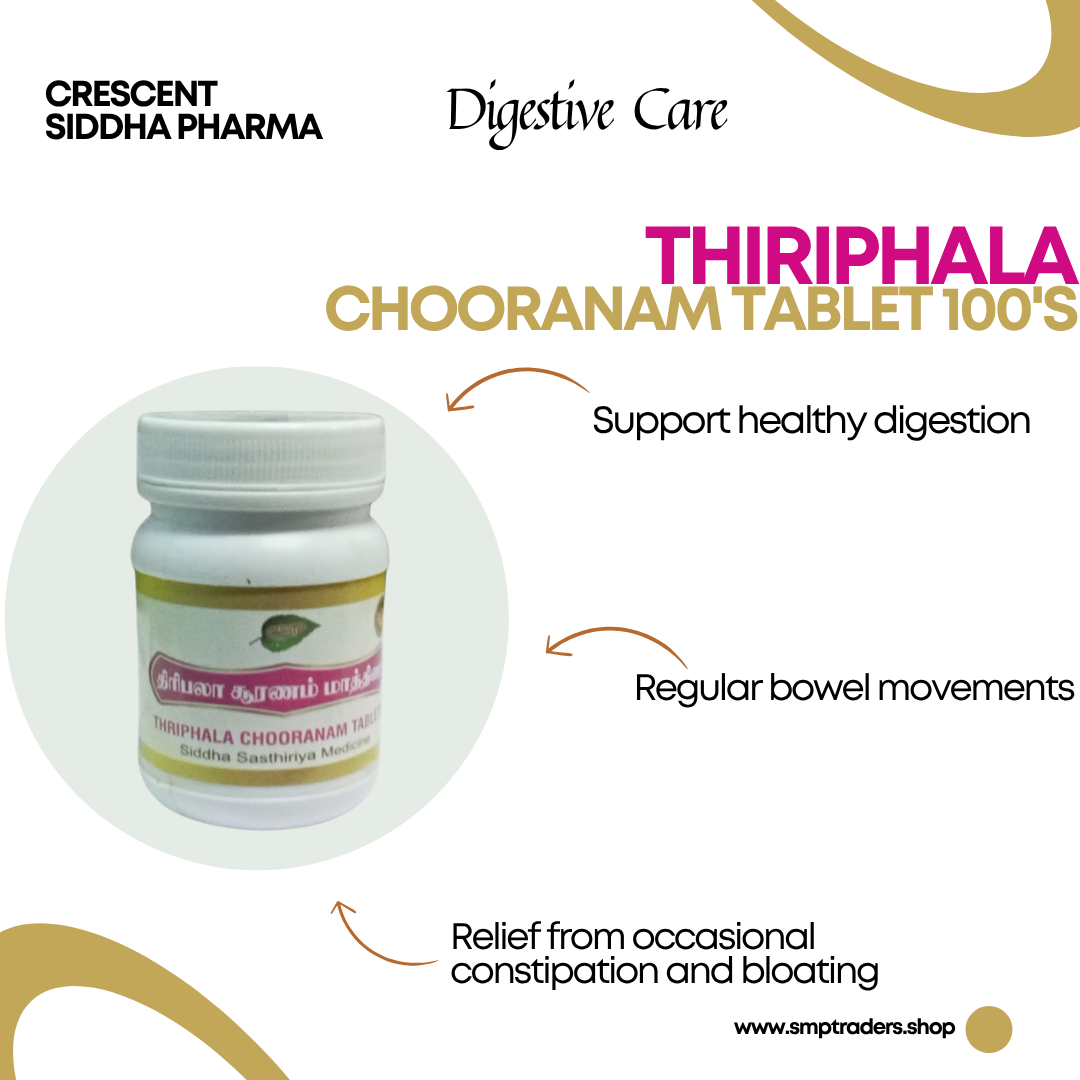 THIRIPHALA CHOORANAM TABLET 100'S