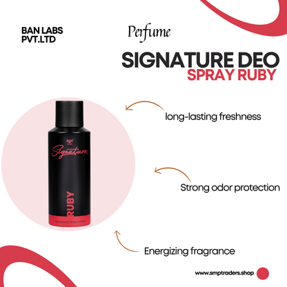 SIGNATURE DEO SPRAY-RUBY 150ML