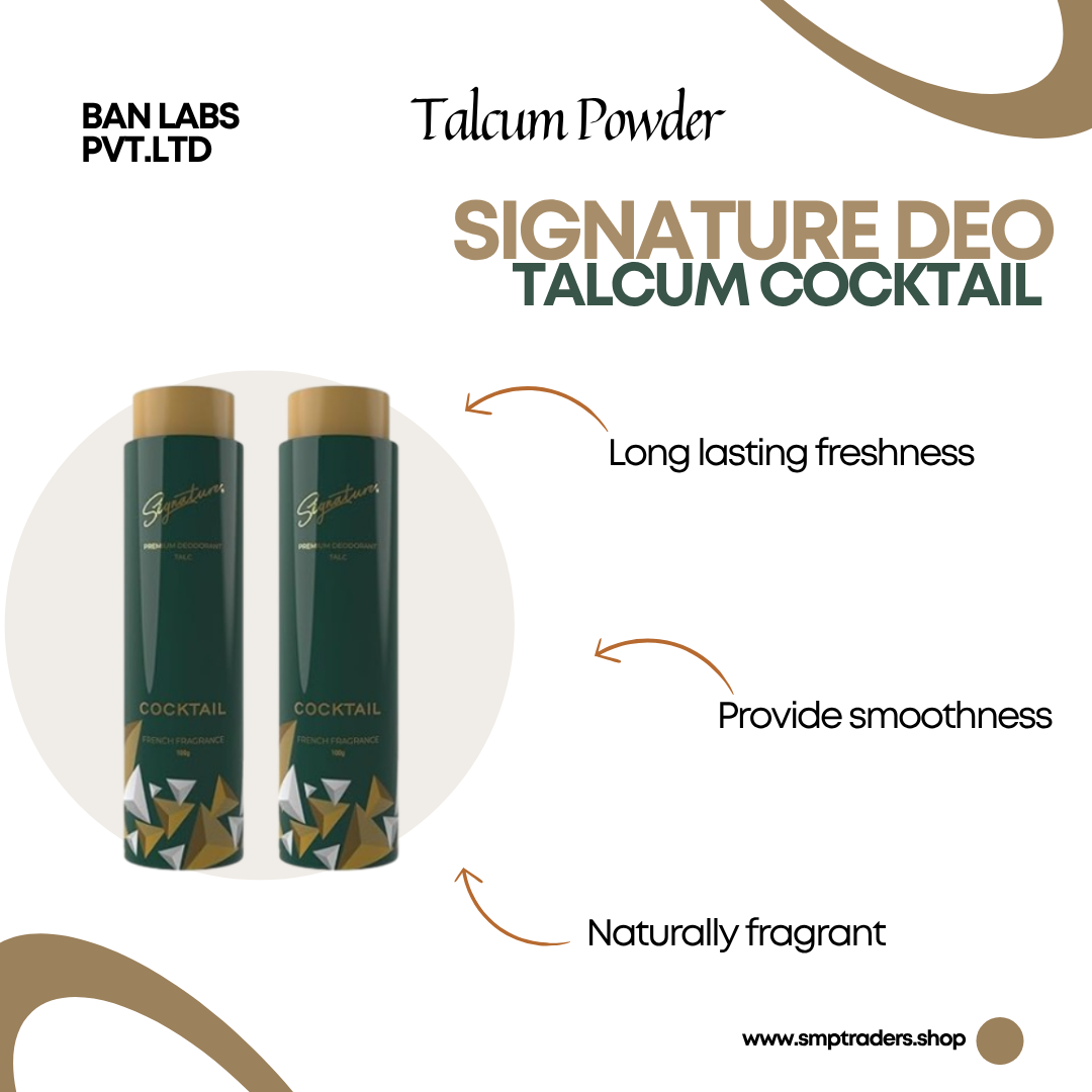 SIGNATURE DEO TALC COCKTAIL 100GM