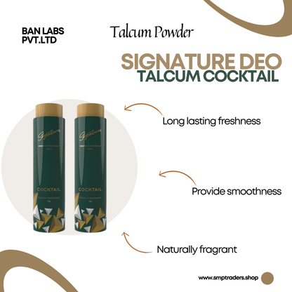 SIGNATURE DEO TALC COCKTAIL 100GM