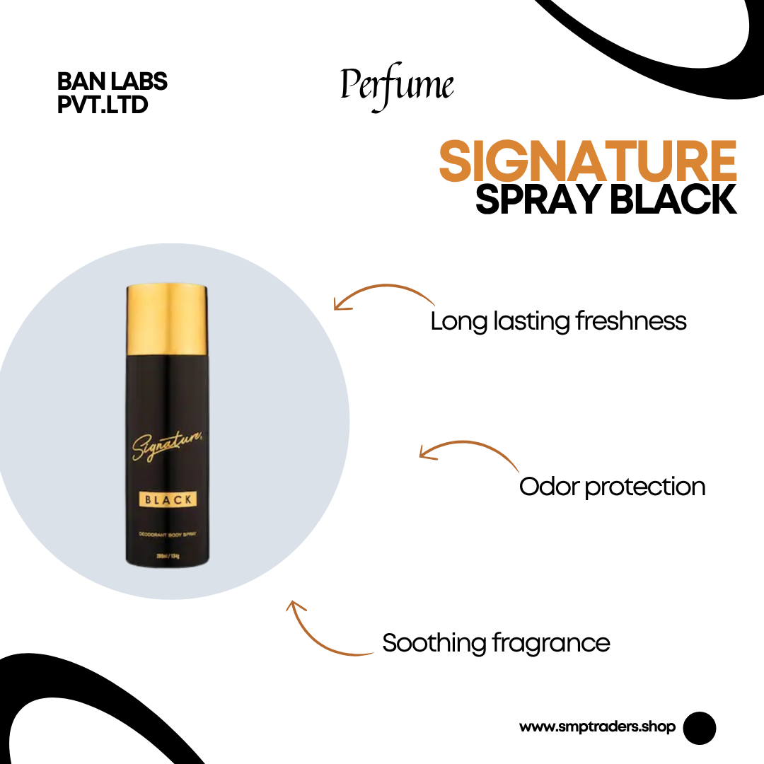 SIGNATURE SPRAY BLACK 200ML