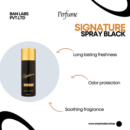 SIGNATURE SPRAY BLACK 200ML