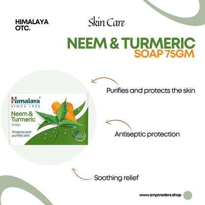 HIMALAYA NEEM & TURMERIC SOAP 75GM