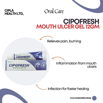 CIPOFRESH MOUTH ULCER GEL 12GM