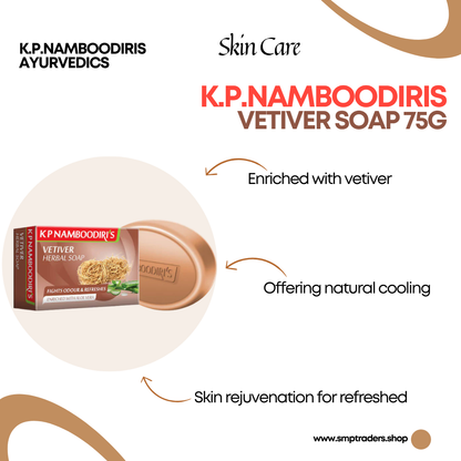 K.P.NAMBOODIRIS SOAP VETIVER 75gm