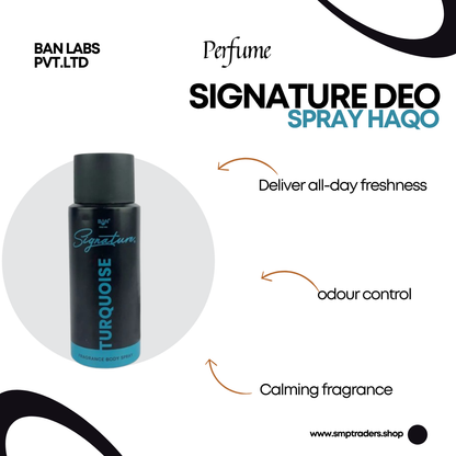 SIGNATURE DEO SPRAY TURQUOISE 150ML