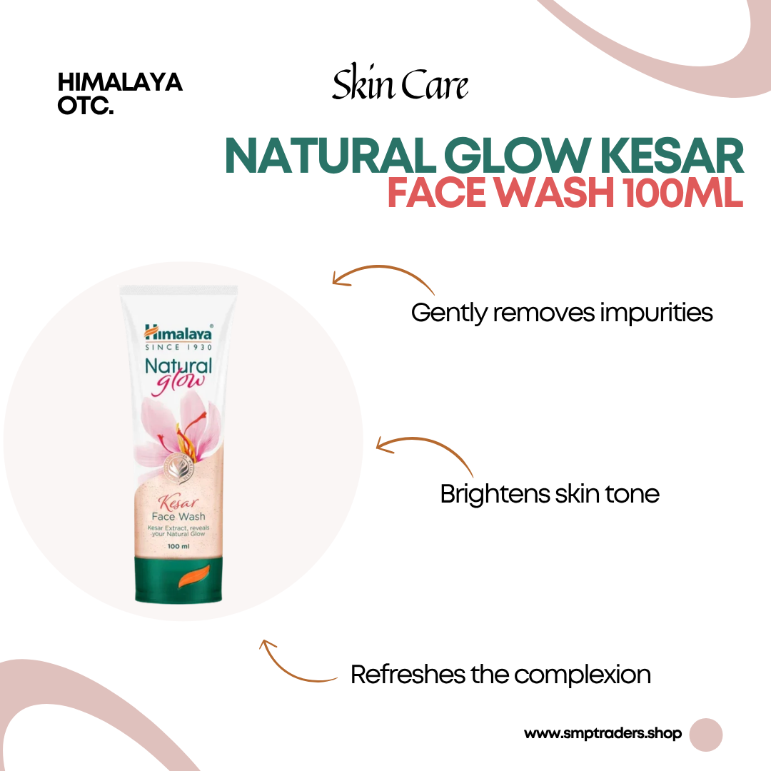 NATURAL GLOW KESAR FACE.WASH 100ML
