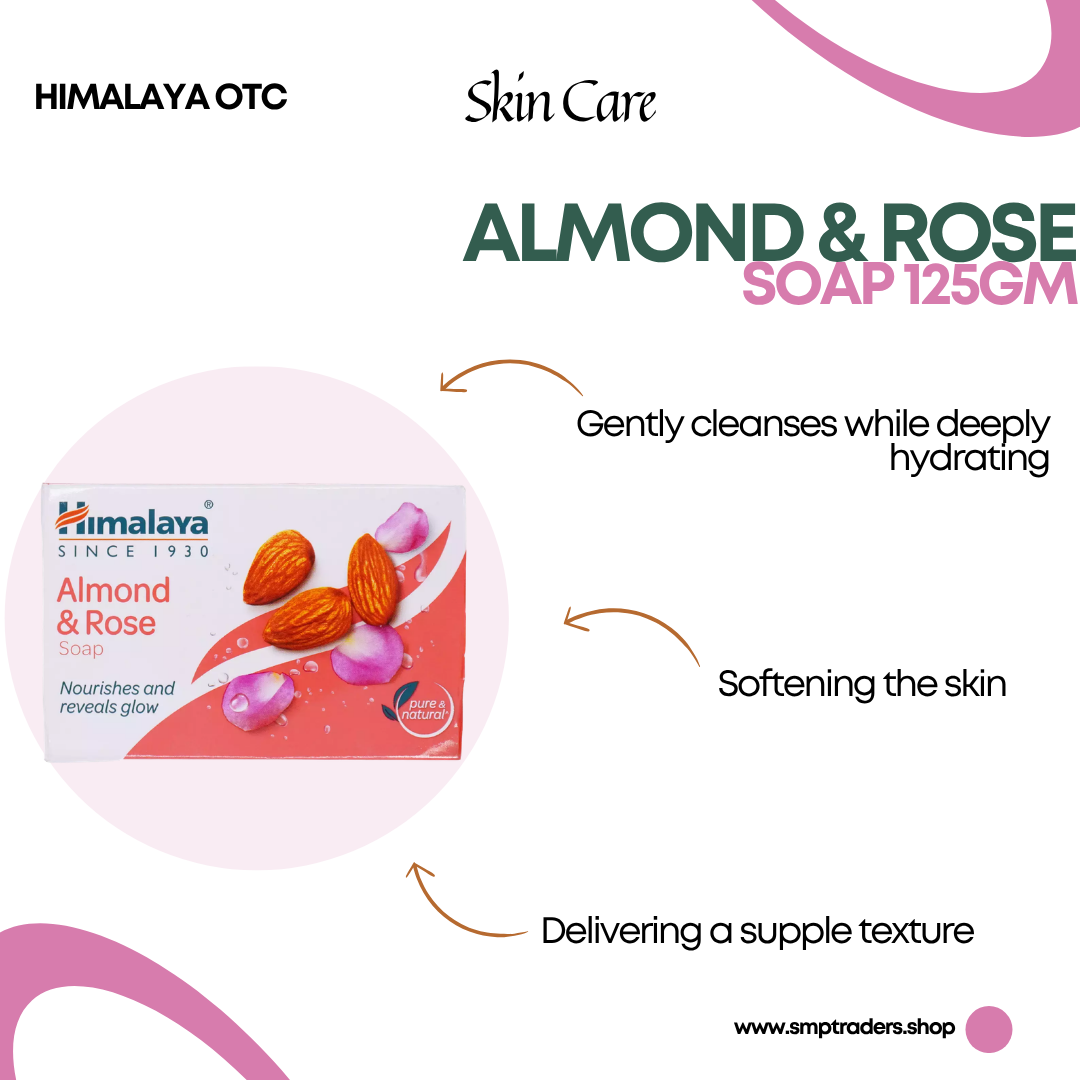 HIMALAYA ALMOND & ROSE SOAP 125GM