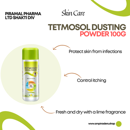 TETMOSOL DUSTING POWDER LIME 100GM