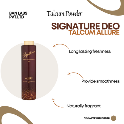 SIGNATURE DEO TALC ALLURE-300GM