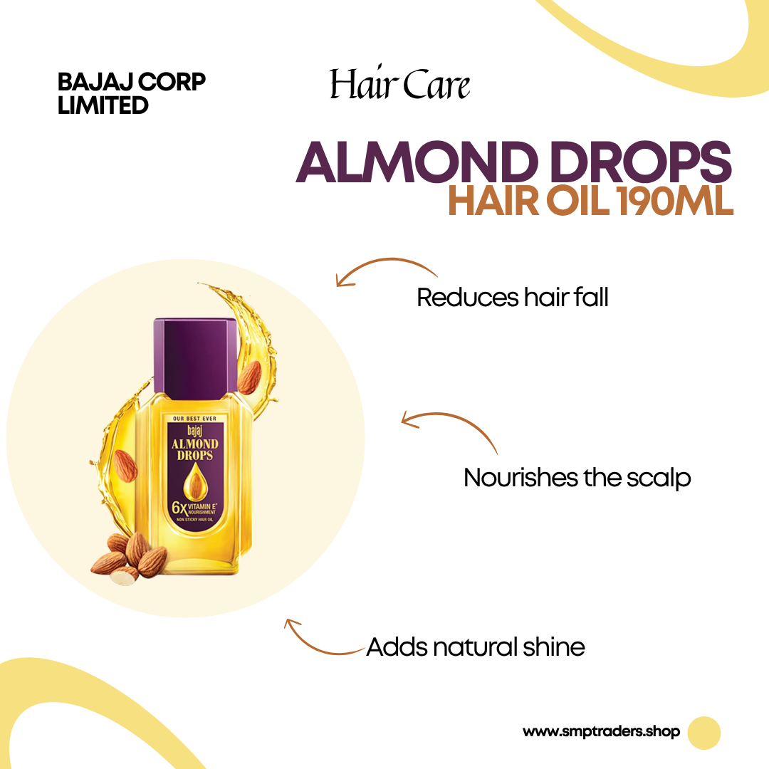 ALMOND DROPS HAIR OIL 190ML