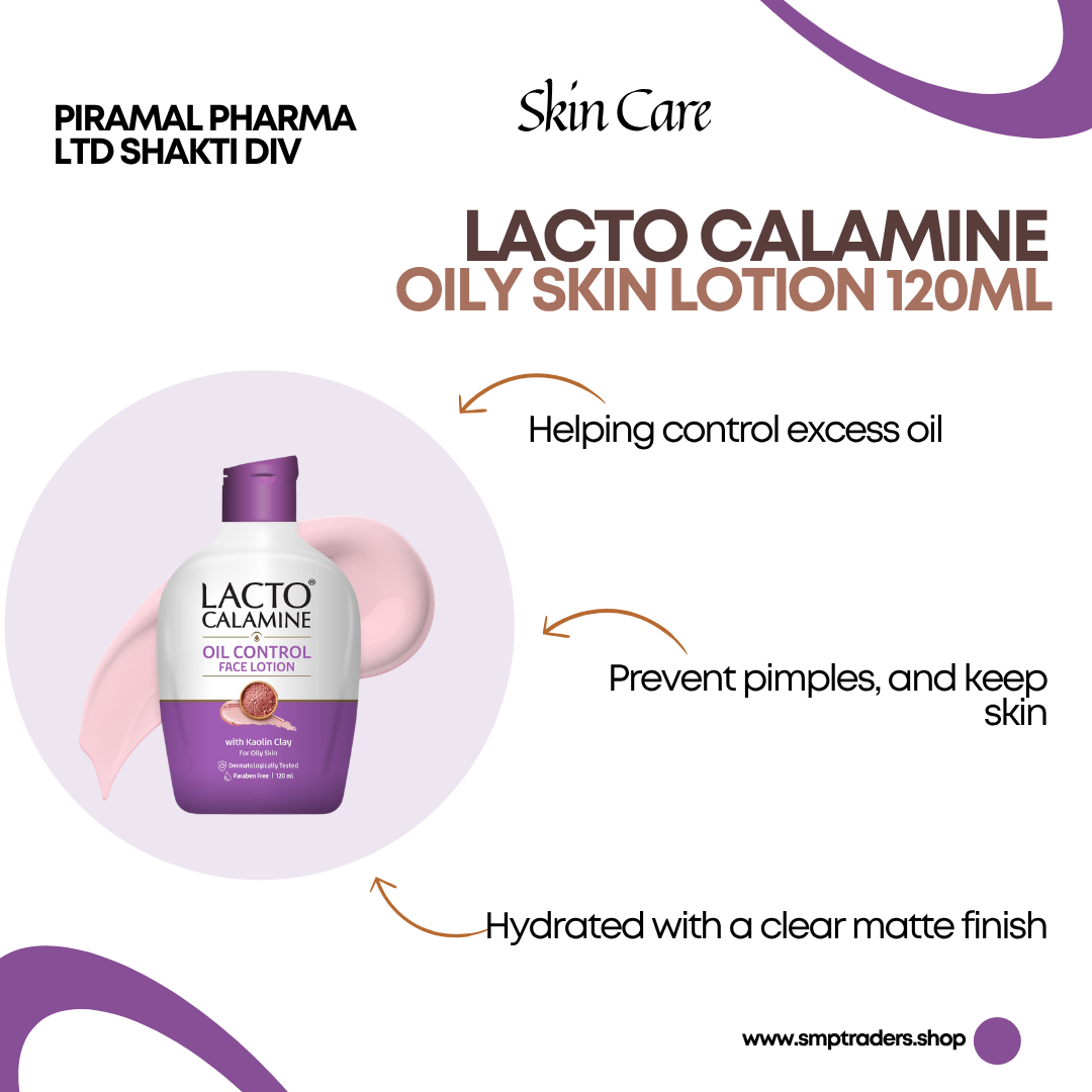 LACTO.CALAMINE OILYSKIN LOTION 120ML