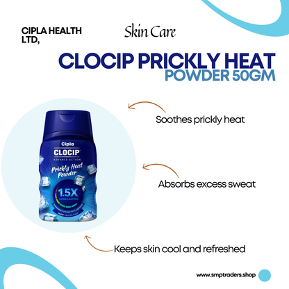 CLOCIP PRICKLY HEAT POWDER 50GM