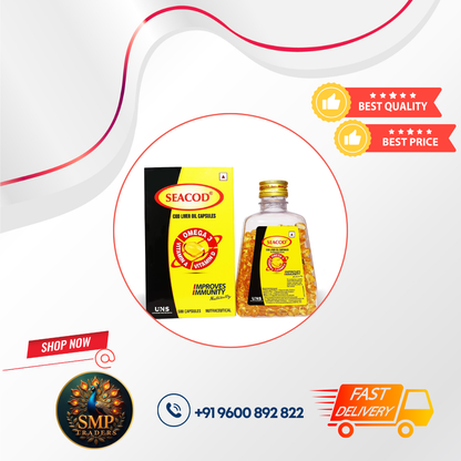 SEACOD COD FISH LIVER OIL SOFTGEL CAPSULES 500'S