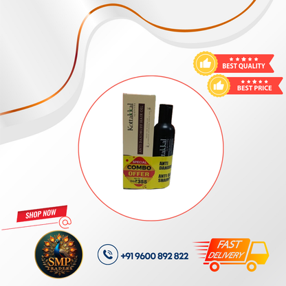 KOTTAKKAL ANTI DANDRUFF OIL 150ml&SHAMPOO 100ml [COMBO]