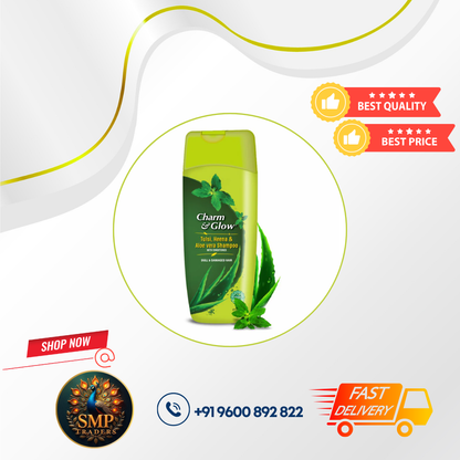 TULSI HENNA ALOE SHAMPOO 350ML GREEN