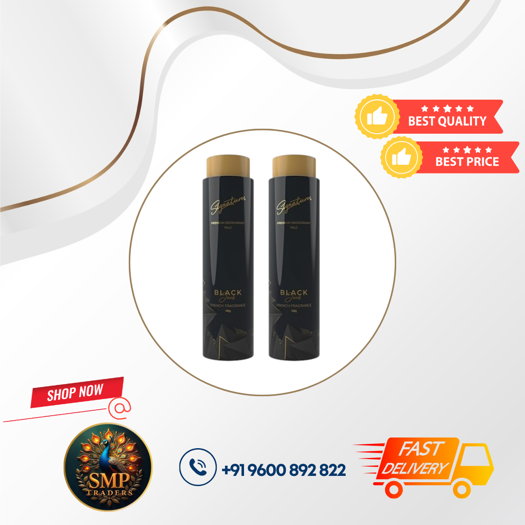 SIGNATURE DEO TALC BLACK 100GM[1+1]